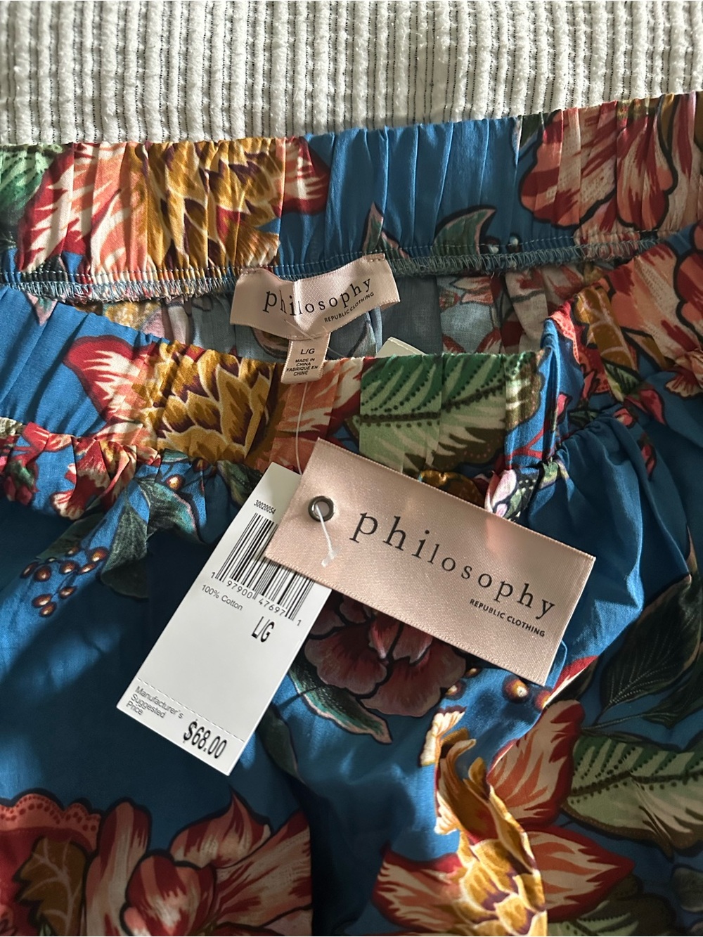 Philosophy Bright Blue Floral Maxi Skirt